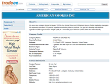 Tablet Screenshot of americansmokesinc.e.tradeee.com