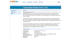 Desktop Screenshot of nantongkaite.e.tradeee.com