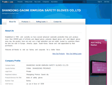 Tablet Screenshot of chinagloves.tradeee.com