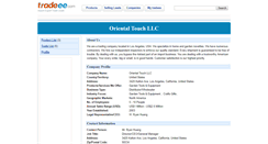 Desktop Screenshot of orientaltouchllc.e.tradeee.com