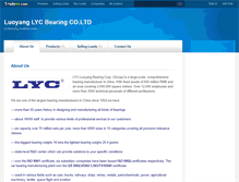 Tablet Screenshot of lycbearing.tradeee.com