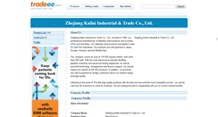 Desktop Screenshot of cnkailai.e.tradeee.com