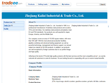 Tablet Screenshot of cnkailai.e.tradeee.com