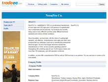 Tablet Screenshot of neonpro.e.tradeee.com