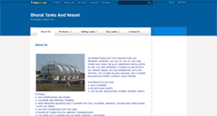 Desktop Screenshot of bharattanks.tradeee.com